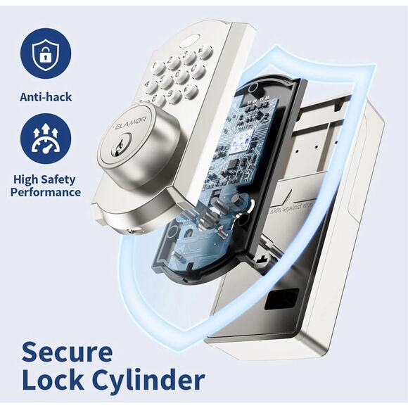 Electronic Keyless Entry Door Lock Digital Code Keypad - Picture 4 of 7